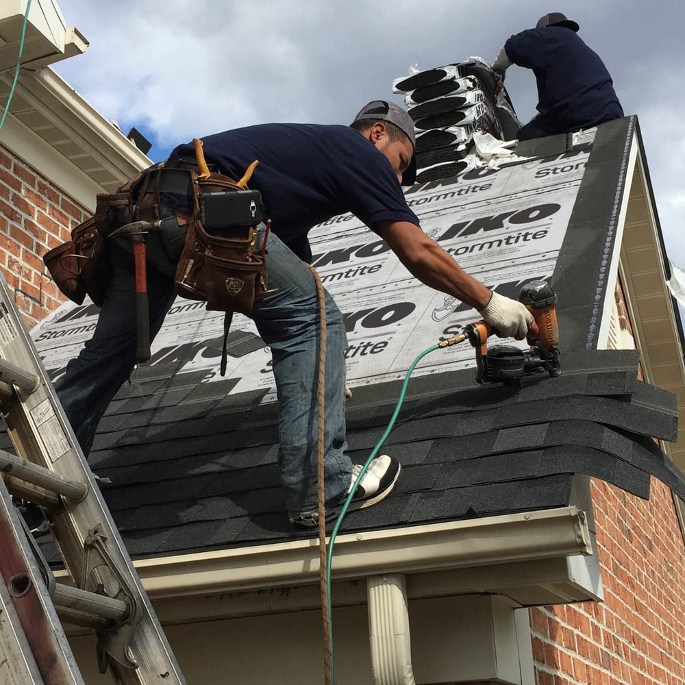 Installing shingles and underlayment